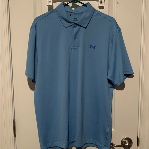 Under Armour Light Blue Polo Shirt - Picture 1 of 4